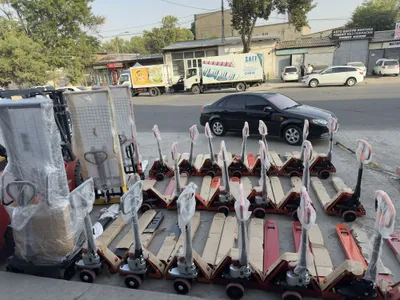 Транспалет гидравлическая тележка кара ручгая полуавтомат штабилер