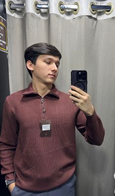 Свитер, мужской джемпер с полумолнией jemper erkak