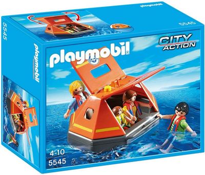 Набор Playmobil для игры на воде спасательный плот