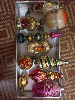 СССР елочные игрушки 50-70гг прошлого века. См все фото