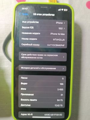 Iphone XsMax 64 б/у есть мелкий ремонт