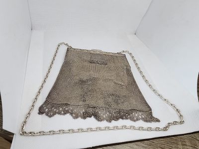 Театральная сумка из серебра. 1920 е года.162 грамма.
