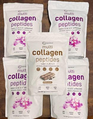 Multi Collagen Peptides,5 xil,biotin,vitamin c,