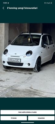 Matiz mx 2016 benzin