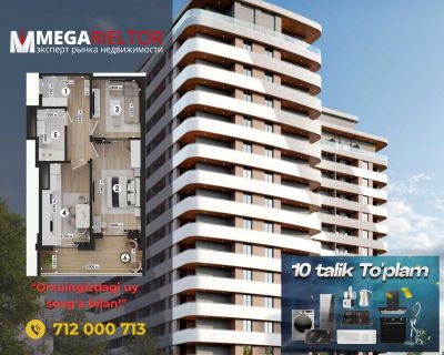 TJM PARK AVENUE "Siz orzu qilgan shinam maskan – 59,5 m² qulaylik!"408