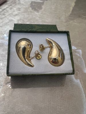 Серьги КАПЛИ Large Drop Earrings BOTTEGA VENETA 1:1 с оригиналом