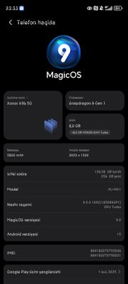 Xonor X9b 5g manzil qarshi