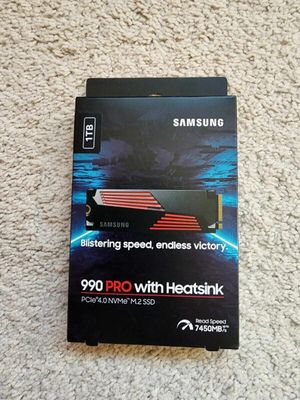 Samsung 990 Pro 1tb heatsink open box