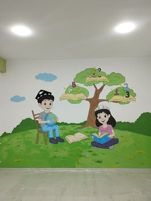 Bogʻcha va maktablarga Devorga Rasm chizish xizmati