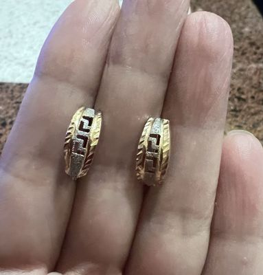 Серьги золотые 585*