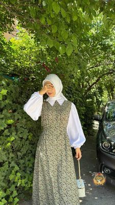платье длинное с воротом