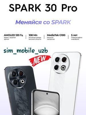 Tecno SPARK 30 Pro New Super Skidka+Garantiya+Dastavka