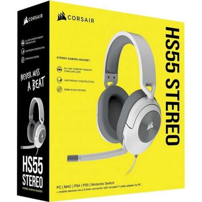 [НОВЫЕ] Наушники Corsair HS35 Stereo Headset, White