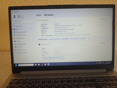 Lenovo Notbuk 8ga 256gb