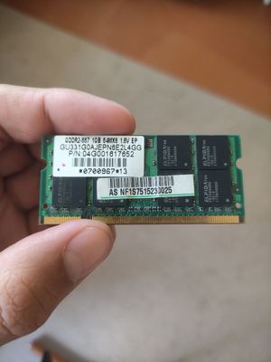 Noutbuk ddr operativkasi hotirasi: ddr2, 1GB