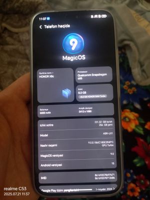 Honor X8c telefon sotiladi yangi