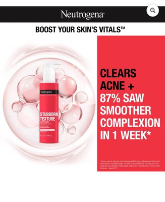 NEUTROGENA — Stubborn Texture Acne Cleanser