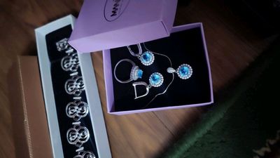 braslet va komplekt silver 925