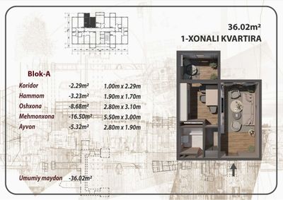 Новостройка!!! Рассрочка после ПВ 30% -10 млн.сум!