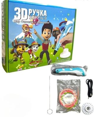 3D ручка 3DPEN-9 с мультяшным дизайном – Мир фантазии в твоих руках!