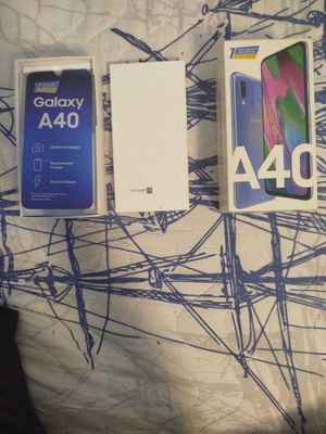 Коробка от Samsung Galaxy A40 Color:Blue Memory:4/64GB