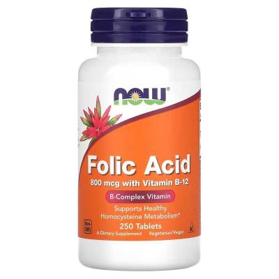 NOW Foods фолиевая кислота NOW Folic Acid Foliyevaya kislota
