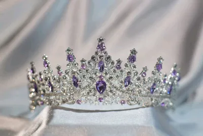 Диадема, корона сиреневая. Доставка включена.