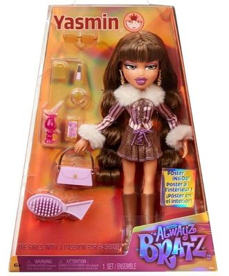 Bratz Alwayz Yasmin Fashion Doll with 10 Accessories and Poster