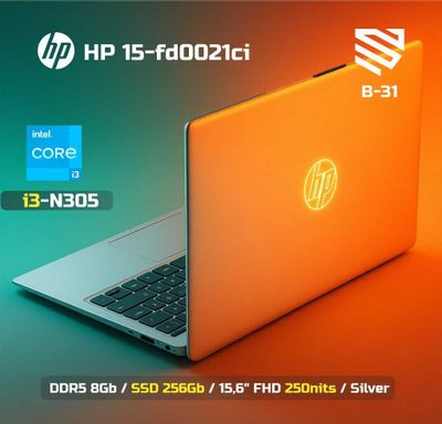 HP 15-fd0021ci / i3-N305 / 8Gb D4 / SSD 256Gb / 15,6" FHD 250nits