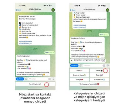 Telegram bot | Tur firmalar uchun