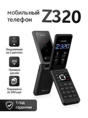 Novey Z320 1yil garantiya 2ta sim karta 1ta flesh karta