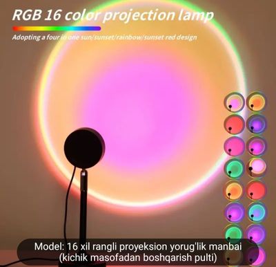 Rgb chiroq masofadan boshqariladi