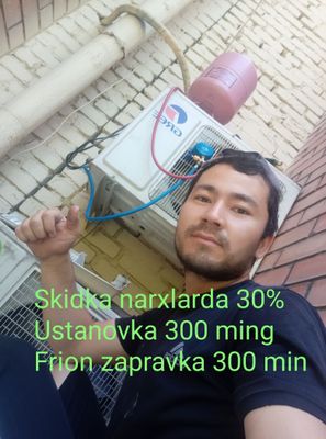 Konditsioner ustanovka remont zapravka Frion