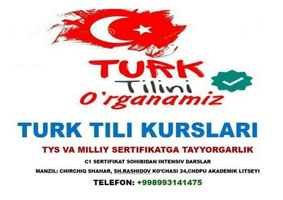 Turk tili C1 sertifikati sohibidan