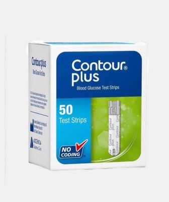 Контур плюс Тест полоски Contour plus для глюкометра, 50 шт