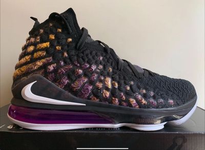 Nike Lebron 17 Lakers оригинал мужские кроссовки баскетбольные кроссы