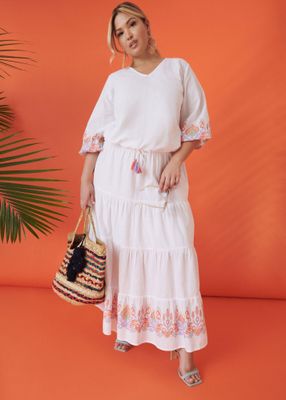 Plus size. Американский летний костюм