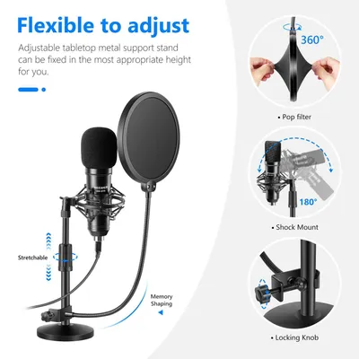 Конденсаторный (usb) микрофон для стримов и подкастов. Новое