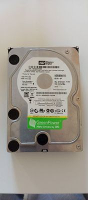 Жёсткий диск WD 500GB (GreenPower AV-GP) для видеонаблюдения DVR/NV