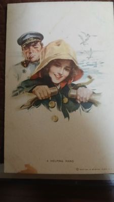 Американская почтовая открытка с иллюстрации художеика Гаррисона Фишер