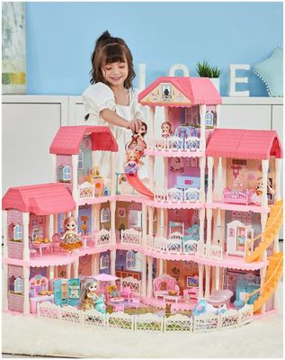 Игровой набор «Кукольный домик» с мебелью и персонажами, 7007 / 93 х 7