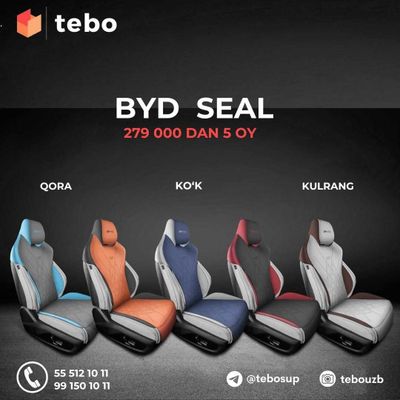 BYD SEAL avtomobili o'rindiq qoplamasi (chexol) Muddatli to'lovga