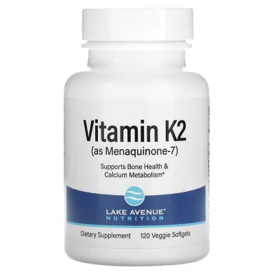 Lake Avenue Nutrition, Витамин K2 MK-7, 50 мкг, 120 капсул