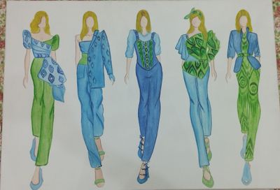 Etno style nafis liboslar dizayn eskizlari