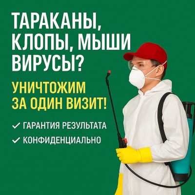 Дезинфекция клопов, Тараканов | обработка | уничтожение клопов