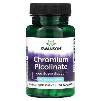 Chromium Picolinate 200mg Swanson N100