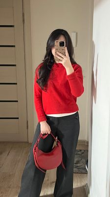 Красная Сумочка Polene. Почти новая 120.000
