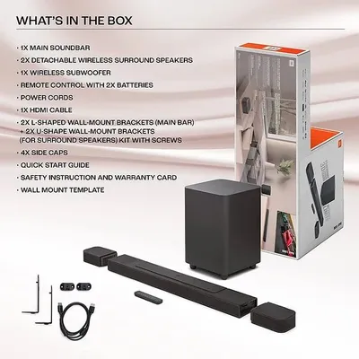 Саундбар JBL Bar 1000 имеет суммарную мощность 880 Вт