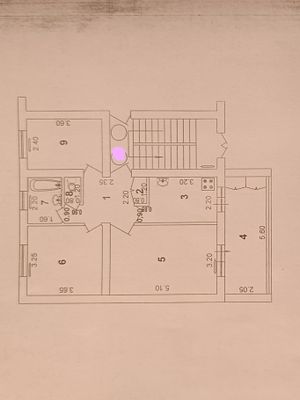 Срочно 3/1/4 кирпич, рядом метро 68м², раздельная