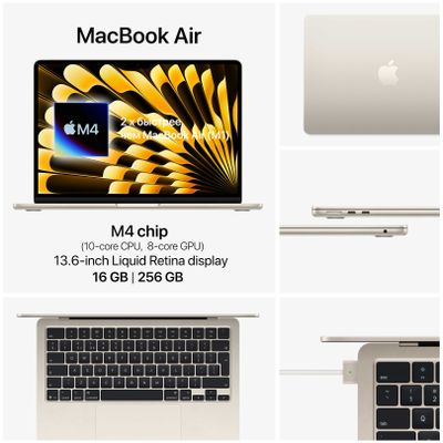 MacBook Air M4 16/256GB 13.6-inch Starlight (2025)